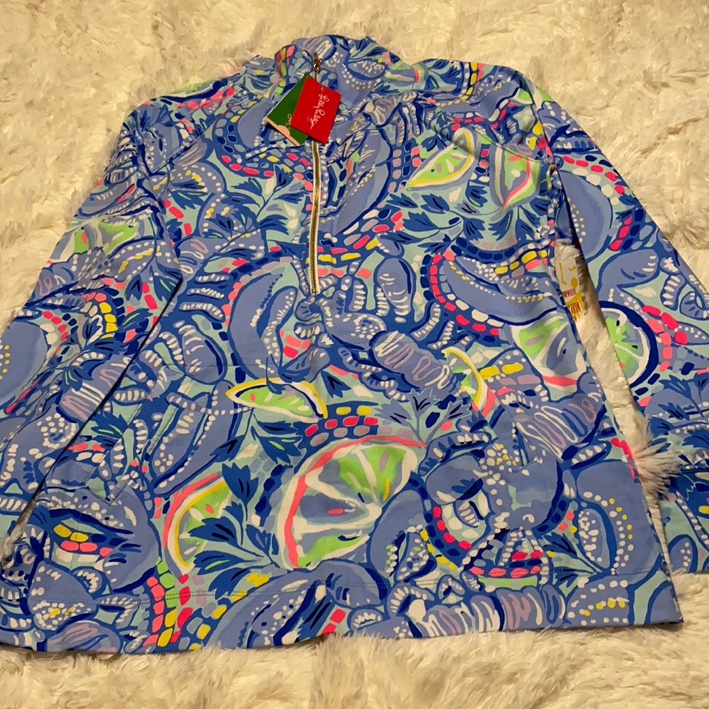 lilly half zip new with tags